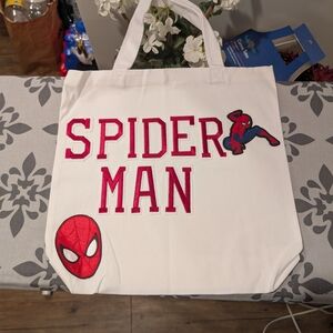 Spider-Man White Tote Bag